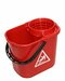 Spaansemop emmer met uitwring korf Rood 14 ltr.