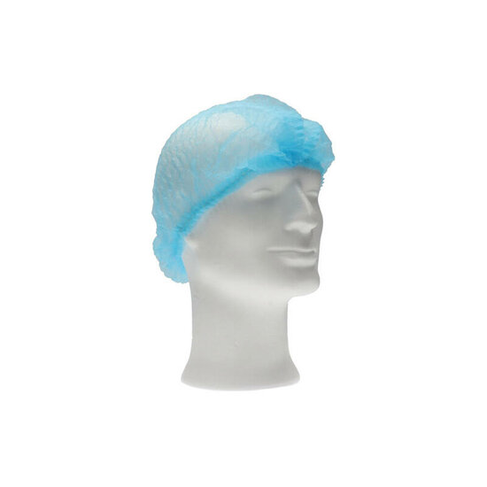CMT haarnet (clip cap) pp non woven Blauw Large (ca 53cm) 100st zak, 1000st per doos
