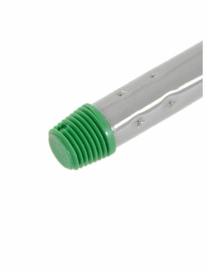 Steel metaal grijs/groen met schroefdraad 150cm