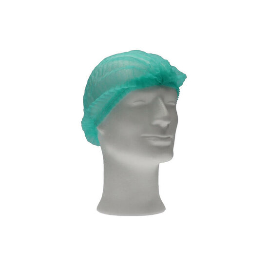 CMT haarnet (clip cap) pp non woven Groen X-Large (ca 58cm) 100st zak, 1000st doos