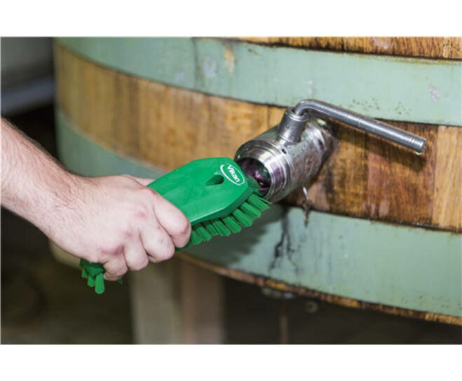 Vikan Hygi&euml;ne Harde Werkborstel Groot 200mm Groen 