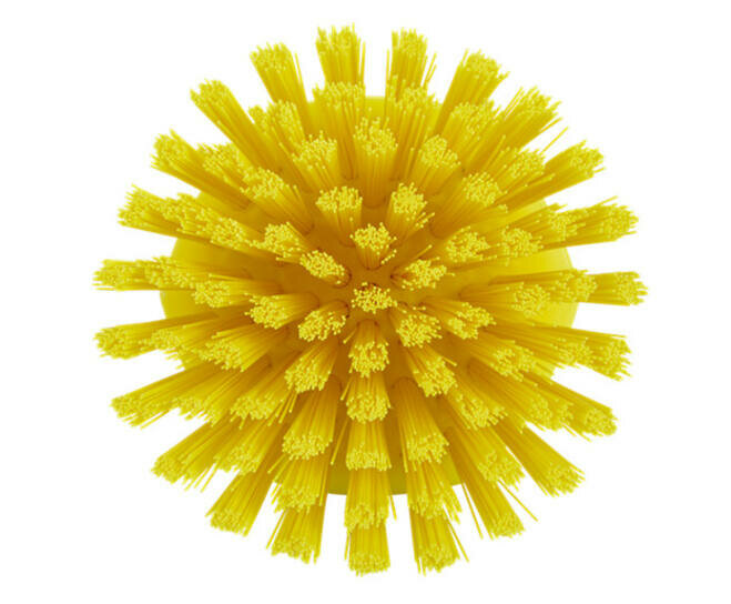 Vikan Harde Ronde Werkborstel 110mm Geel