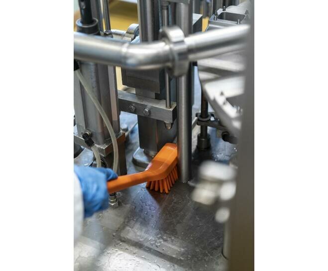 Vikan Lange Afwasborstel Met Smalle Borstel 420mm Oranje