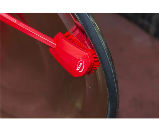 Vikan Afwasborstel Met Lange Steel 415mm Rood