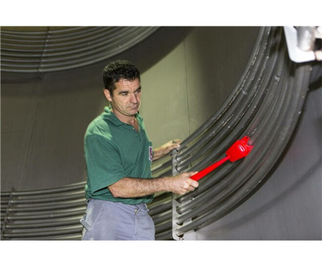 Vikan Afwasborstel Met Lange Steel 415mm Rood