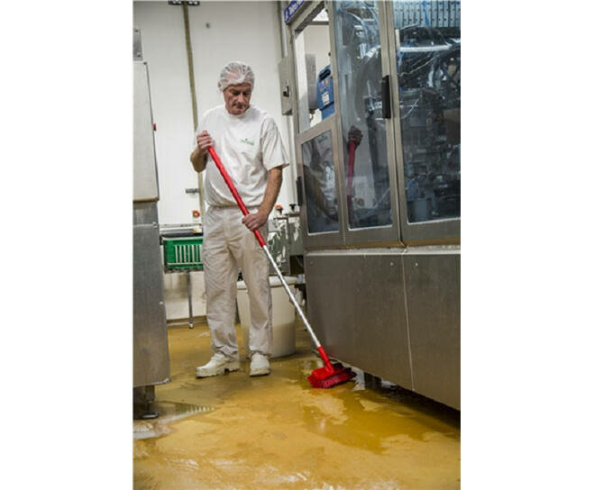 Vikan Hygi&euml;ne Hoekschrobber Medium Rood 265mm