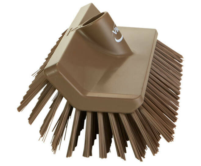 Vikan Hygi&euml;ne Hoekschrobber Medium Bruin 265mm