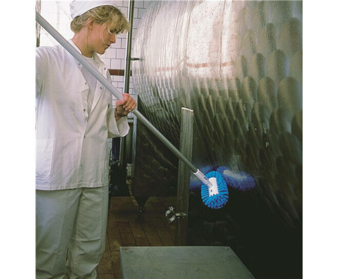 Vikan Hygi&euml;ne Harde Tankborstel Blauw 205mm