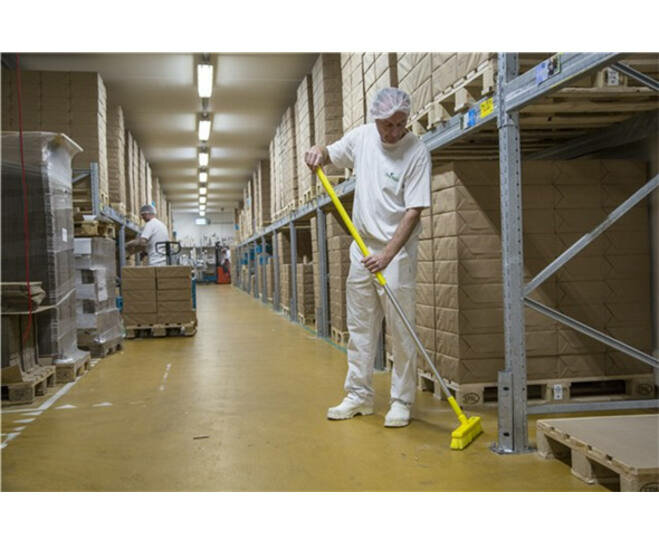 Vikan Ergo Steel Aluminium handgreep Geel 1510 mm &Oslash;31mm 