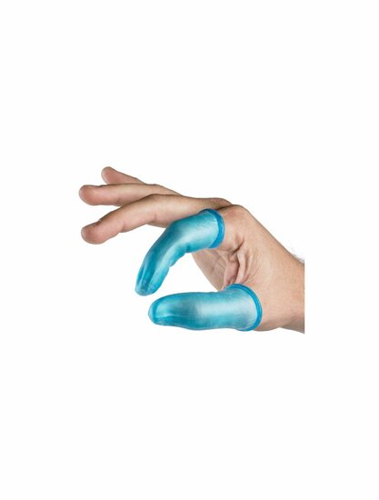 Detectaplast vingertop rubber blauw 50 stuks