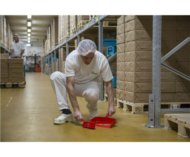 Vikan Handveger Zachte Vezel 330mm Rood