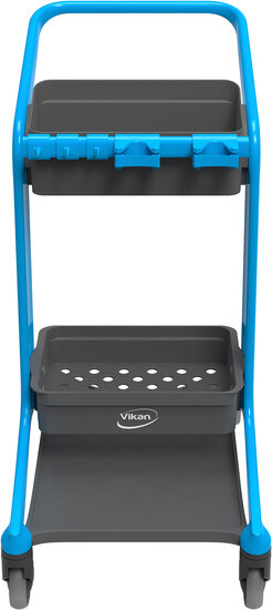 Vikan HyGo 78CM Blauw &ndash; Mobiel Reinigingsstation (Werkwagen)