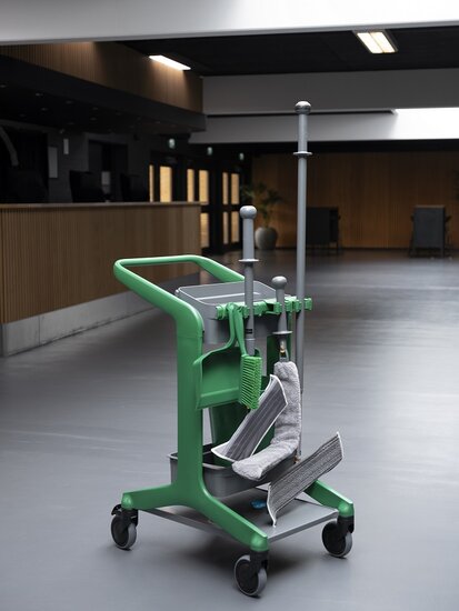 Vikan HyGo 78CM Groen &ndash; Mobiel Reinigingsstation (Werkwagen)