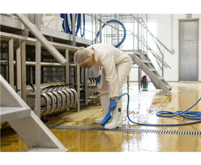 Vikan Handborstel Watertoevoer Blauw