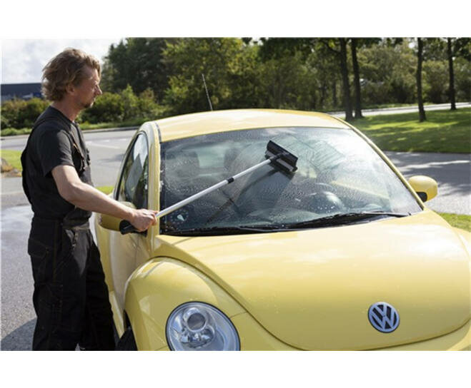 Vikan Transport Raamwisser Met Spons En Telescoopsteel 60-125 cm Zwart