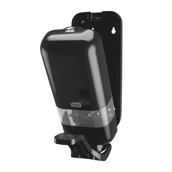 Tork Zeep en Handdesinfectie Dispenser S4 met armbeugel kunststof Zwart