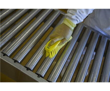 Vikan Hygi&euml;ne Harde Werkborstel Groot 200mm Geel