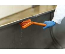 Vikan Lange Afwasborstel Met Smalle Borstel 420mm Oranje