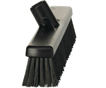 Vikan Hygiene Bezem Combi Zacht/Hard Zwart 410mm