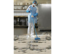 Vikan Hygi&euml;ne Hoekschrobber Medium Blauw 265mm