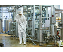 Vikan Hygi&euml;ne Hoekschrobber Medium Grijs 265mm