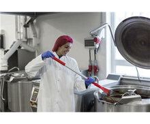 Vikan Nylon Handschraper Met Schroefdraad Breed 100mm Rood