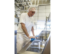 Vikan Zachte Afwasborstel Met Korte Steel 270mm Blauw