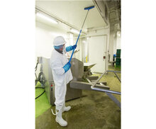 Vikan Hygi&euml;ne Aluminium Telescoopsteel Met Watertoevoer 1600-2780mm Blauw