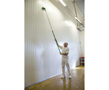 Vikan Hoekverstelbare Zachte  Borstel Met Watertoevoer Groen