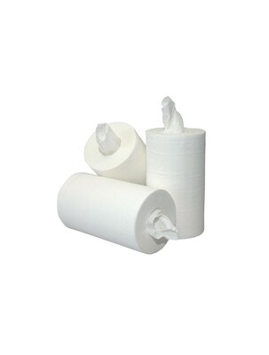 ELIVE mini poetsrollen 12x1 rol 2 laags 60 meter per rol cellulose zonder koker  